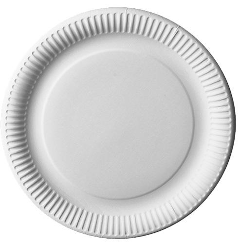 10 x 12 Teller, Pappe "pure" rund Ø 29 cm weiss