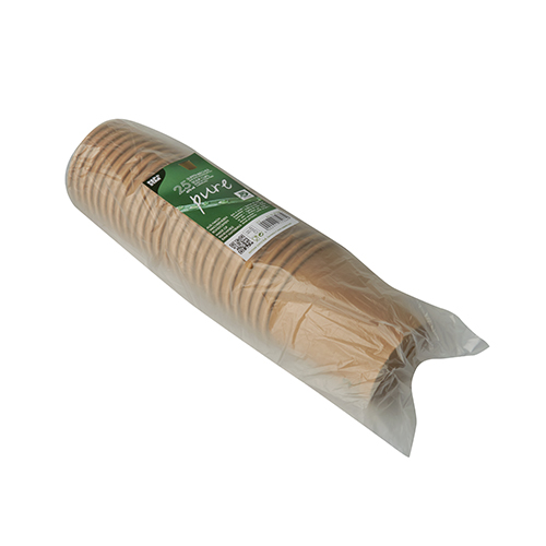 Suppenbecher, Pappe "pure" rund 470 ml Ø 9,8 cm · 10 cm braun "100% Fair"