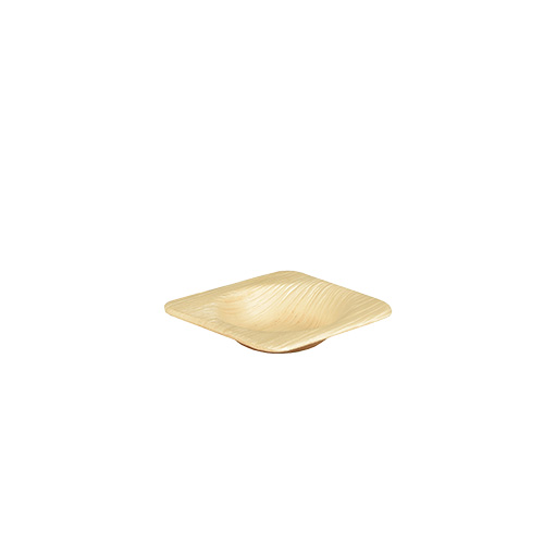 Schalen, Palmblatt "pure" eckig 6 cm x 6 cm x 1,3 cm