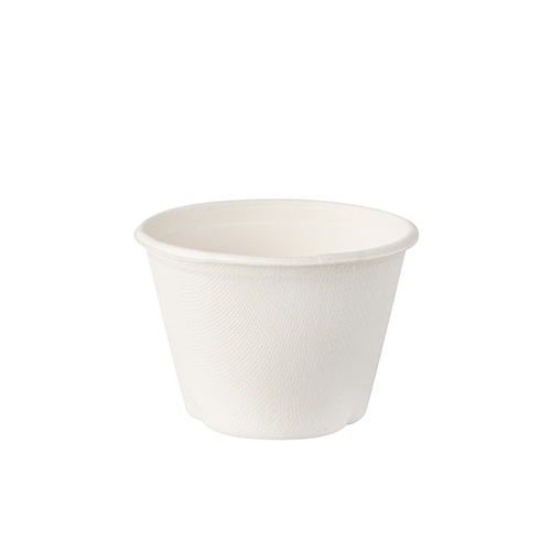 10 x 50 Schalen, Zuckerrohr "pure" 100 ml Ø 7,5 cm · 5,3 cm weiss