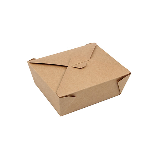 Lunchboxen, Pappe 1000 ml 5,5 cm x 13,5 cm x 16,8 cm braun