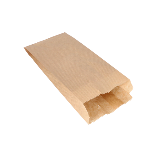 1 x 1000 Papierfaltenbeutel gefädelt Kraftpapier 24 cm x 10 cm x 5 cm braun Füllinhalt 0,75 kg