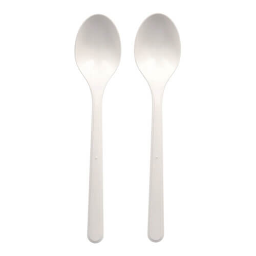 20 x 50 "Circulware" Mehrweg-Löffel PP-MF 18,5 cm weiss extra stabil