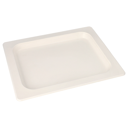4 x 25 Servierplatten, Zuckerrohr GN 1/2 2 cm x 32,4 cm x 26,4 cm weiss