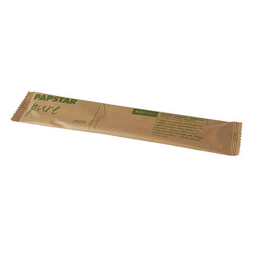 Messer, Holz "pure" 16,5 cm einzeln verpackt in Papierbeutel
