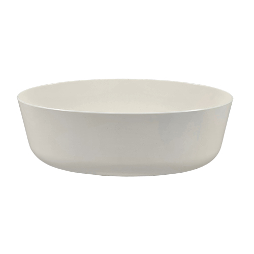 4 x 10 Mehrweg-Schalen oval 2400 ml 9,1 cm x 16,5 cm x 26 cm weiss "Cella"