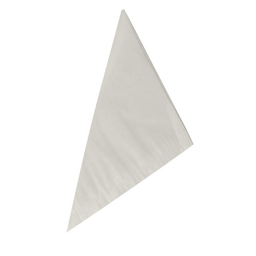 1 x 1000 Spitztüten, Cellulose, gefädelt 23 cm x 23 cm x 32,5 cm weiss Füllinhalt 250 g
