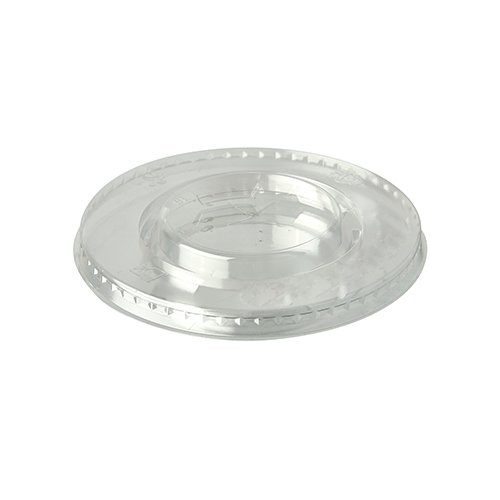 Deckel, PLA "pure" rund Ø 9,5 cm glasklar mit Kreuzschlitz