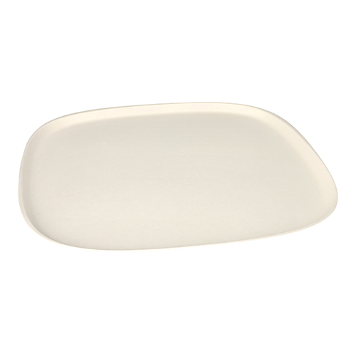 10 x 4 Teller groß, Zuckerrohr "pure" 1,3 cm x 30 cm x 30 cm weiss "Belle Vie, Ligne Carrée"