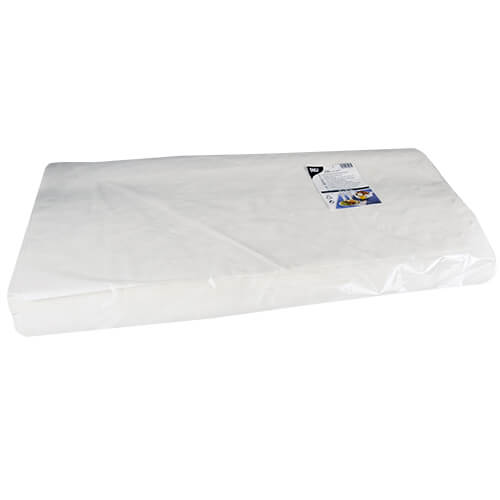 Blatt Papiertischtuch mit Damastprägung eckig 70 cm x 60 cm weiss