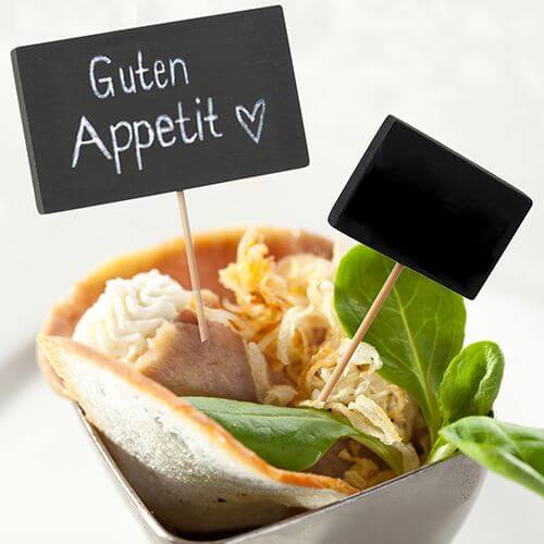 Fingerfood - Spieße 8,5 cm "Blackboard"