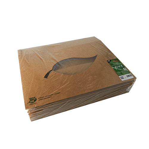 Transport- und Catering-Kartons, Pappe "pure" 8 cm x 46,4 cm x 31,3 cm braun "100% Fair" mit