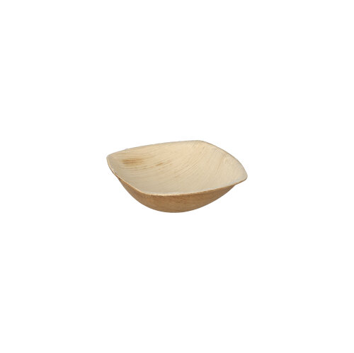 4 x 25 Schalen Palmblatt "pure" 50 ml 2,5 cm x 9 cm x 9 cm natur "QUADRATO"