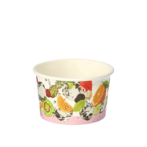 Eisbecher, Pappe rund 150 ml Ø 8,7 cm · 5,2 cm "Früchte"