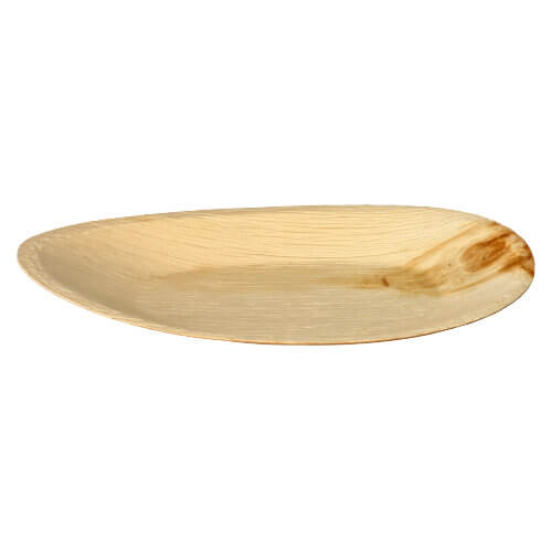 Teller, Palmblatt "pure" oval 32 cm x 18 cm x 3 cm