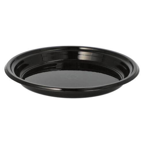 28 x 12 Mehrweg-Menü-Teller PP ungeteilt Ø 22 cm · 2,6 cm schwarz