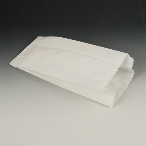 1 x 1000 Papierfaltenbeutel, Cellulose, gefädelt 28 cm x 13 cm x 7 cm weiss Füllinhalt 1,5 kg