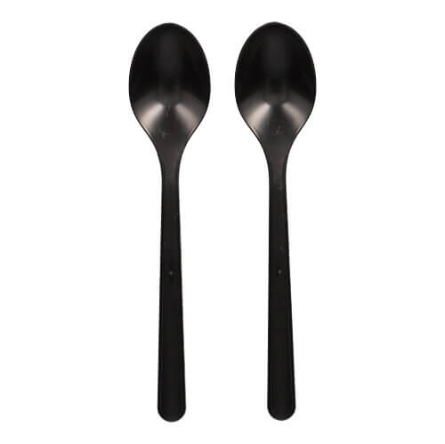 20 x 50 "Circulware" Mehrweg-Löffel PP-MF 18,5 cm schwarz extra stabil