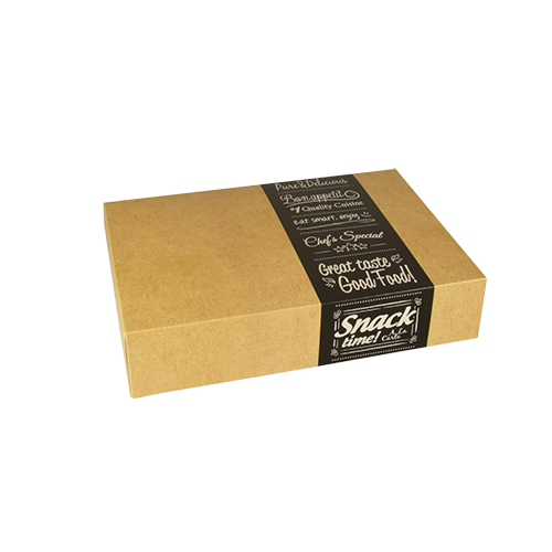 Transport- und Catering-Kartons "pure" eckig 8 cm x 24,7 cm x 35,7 cm "Good Food" klein