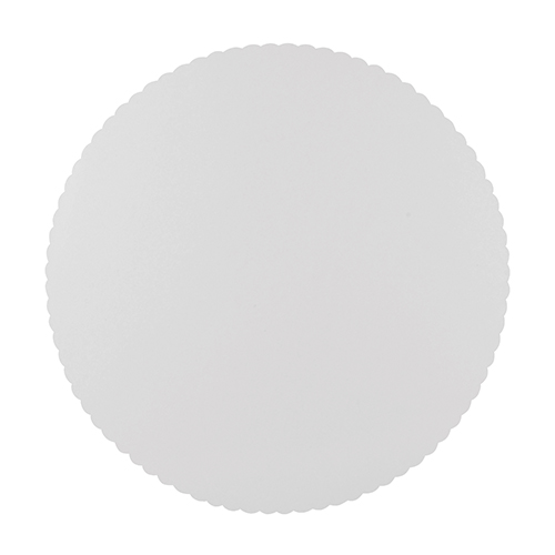 Tortenunterlagen, Pappe "pure" rund Ø 28 cm weiss mit gezacktem Rand