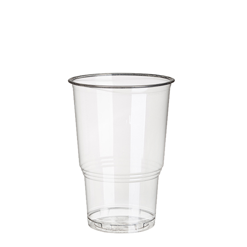 Kaltgetränkebecher, PLA "pure" 0,25 l Ø 7,8 cm · 11 cm glasklar mit Schaumrand