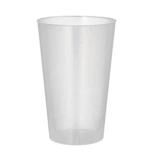 15 x 10 Mehrweg-Trinkbecher PP 0,4 l Ø 8,6 cm · 13 cm transluzent unzerbrechlich
