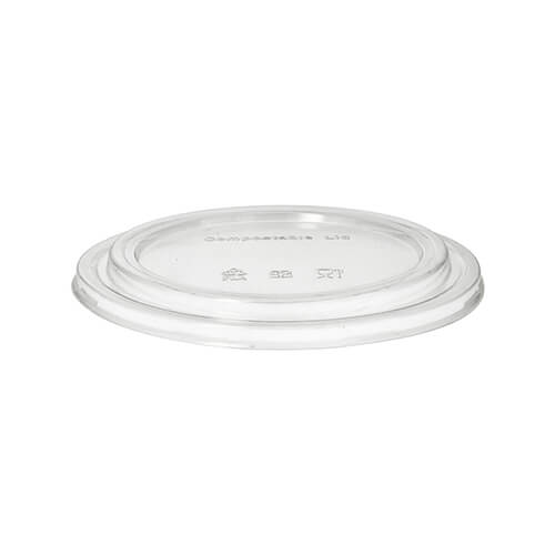 Deckel für Salatschalen, PLA rund Ø 18,4 cm · 2 cm klar