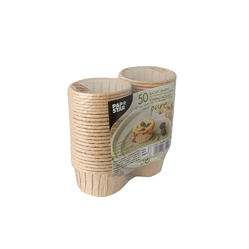 Backformen "pure" 105 ml Ø 7 cm · 4 cm braun