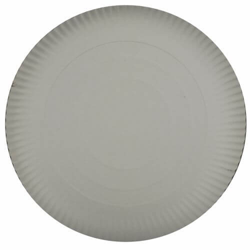 Teller, Pappe [rc] rund Ø 34 cm · 2 cm weiss