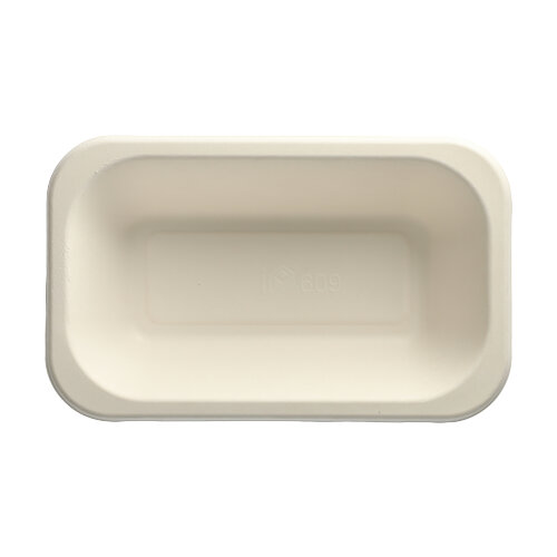 Siegelschalen, Zuckerrohr 5,6 cm x 15 cm x 24 cm weiss