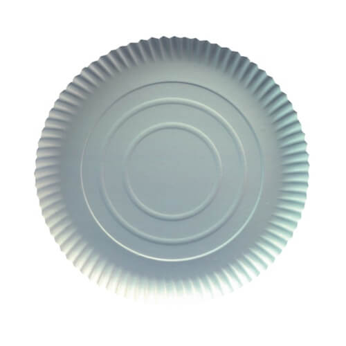 2 x 100 Teller, Pappe [ff] rund Ø 26 cm · 2 cm weiss