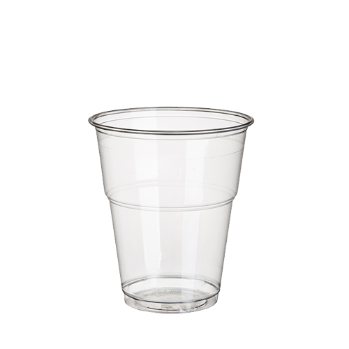Kaltgetränkebecher, PLA "pure" 0,3 l Ø 9,5 cm · 11 cm glasklar mit Schaumrand