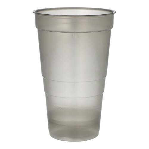 16 x 25 Mehrweg-Trinkbecher PP 0,5 l Ø 9,5 cm · 14,4 cm grau