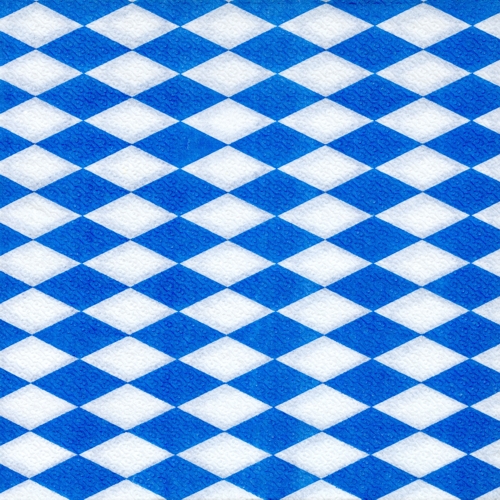36 x 100 Servietten, 1-lagig 1/4-Falz 33 cm x 33 cm "Bayrisch Blau"