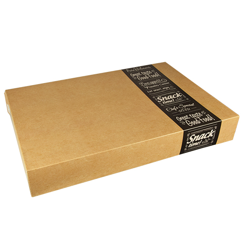 Transport- und Catering-Kartons "pure" eckig 8 cm x 37,6 cm x 55,7 cm "Good Food" groß
