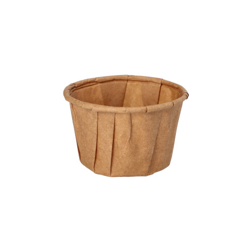 20 x 250 Dressingbecher, Papier "pure" 35 ml Ø 5 cm · 3,1 cm braun