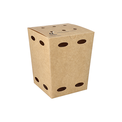 2 x 100 Pommes-Frites-Boxen, Pappe "NOTPLA" 15 cm x 10,5 cm x 10,5 cm braun