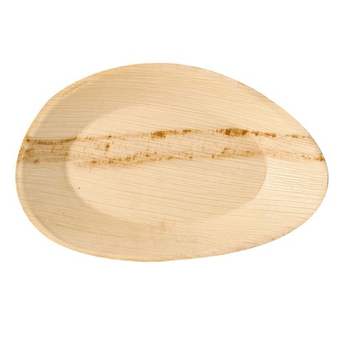 1 x 25 Teller, Palmblatt "pure" oval 26 cm x 17 cm x 2,5 cm
