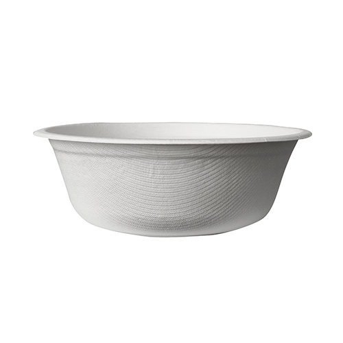 1 x 100 Schalen, Zuckerrohr "pure" 500 ml Ø 15,5 cm · 5,4 cm weiss