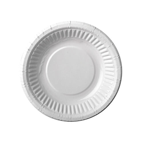 Schalen, Pappe rund Ø 19 cm · 3 cm weiss