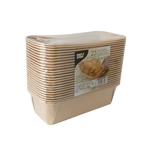 Backformen "pure" eckig 1033 ml 6,1 cm x 10,8 cm x 23 cm braun