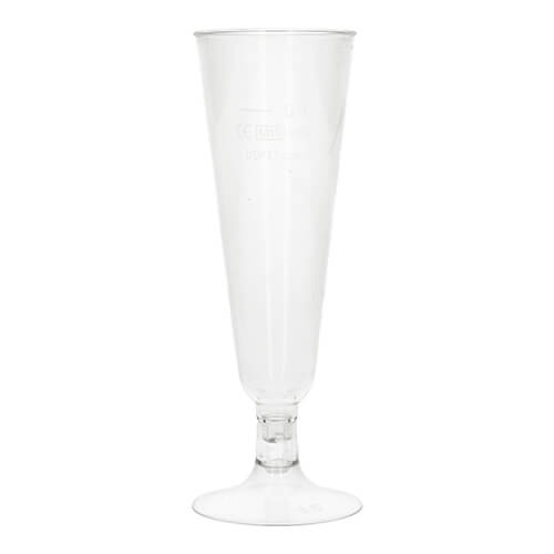 Stiel-Gläser für Sekt, PLA "pure" 0,1 l Ø 5,5 cm · 16,5 cm glasklar mit glasklarem Fuß