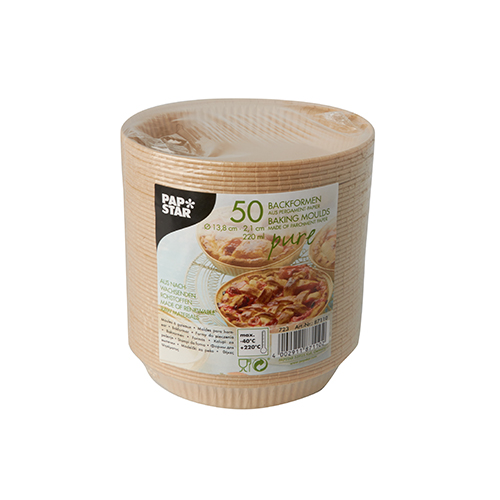 Backformen "pure" 220 ml Ø 13,8 cm · 2,1 cm braun