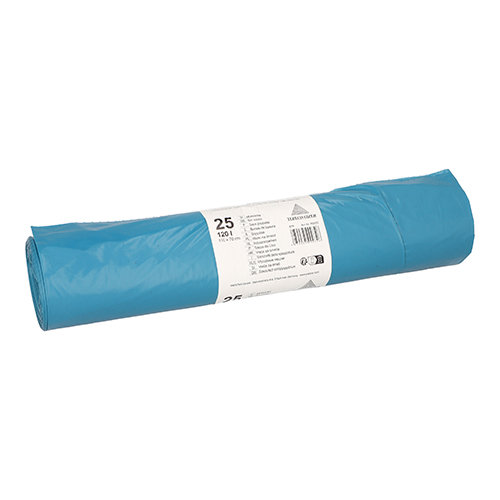 10 x 25 Müllsäcke, LDPE 120 l 110 cm x 70 cm blau