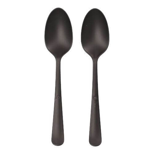 20 x 10 "Circulware" Mehrweg-Löffel PP-MF 19 cm schwarz "Gaia" extra stabil