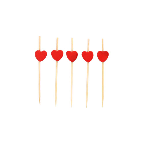 15 x 40 Fingerfood - Picker 7 cm "Heart"