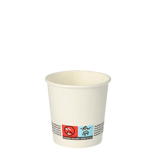 20 x 50 Trinkbecher, Pappe 0,1 l Ø 6,3 cm · 6 cm weiss