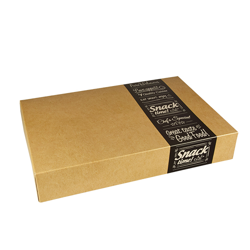 Transport- und Catering-Kartons "pure" eckig 8 cm x 31,3 cm x 46,4 cm "Good Food" mittel