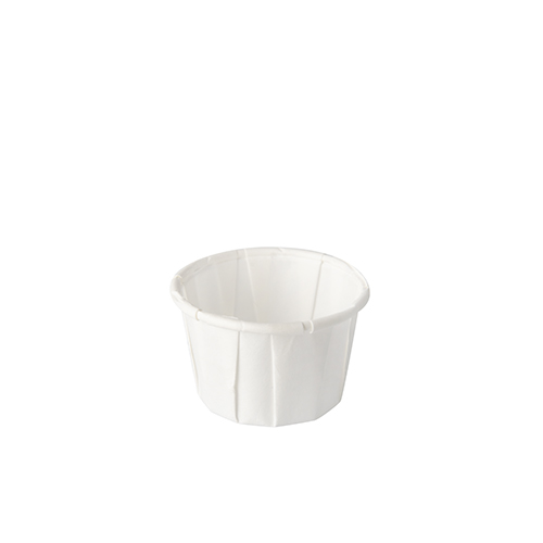 Dressingbecher, Papier "pure" rund 35 ml Ø 4 cm · 3,1 cm weiss