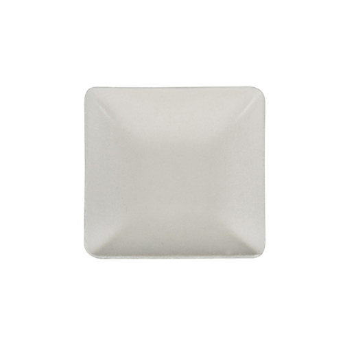15 x 12 Fingerfood - Teller, Zuckerrohr "pure" eckig 1,2 cm x 6,5 cm x 6,5 cm weiss